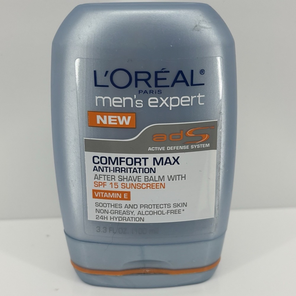 L'Oreal Men Expert Comfort Max After Shave Balm Vitamin E SPF15 3.3 fl oz. HTF